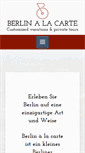 Mobile Screenshot of berlin-a-la-carte.com
